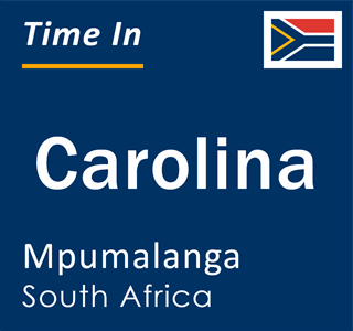 Current local time in Carolina, Mpumalanga, South Africa