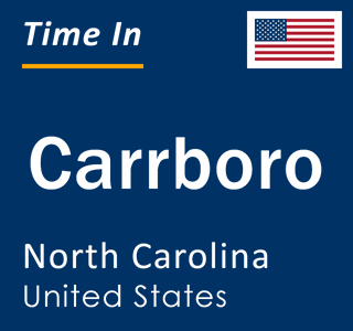 Current local time in Carrboro, North Carolina, United States