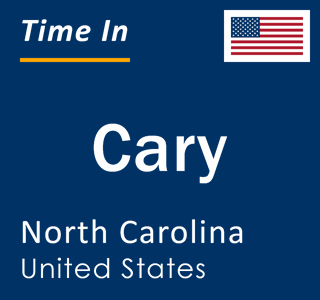 Current time in Cary, North Carolina, United States