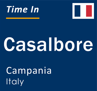 Current local time in Casalbore, Campania, Italy