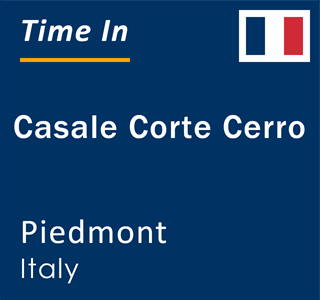 Current local time in Casale Corte Cerro, Piedmont, Italy