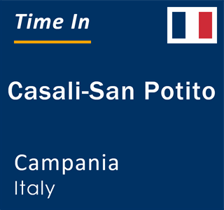 Current local time in Casali-San Potito, Campania, Italy