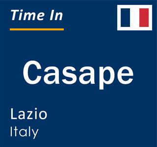 Current local time in Casape, Lazio, Italy