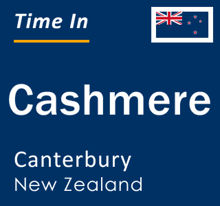 Current local time in Cashmere, Canterbury, New Zealand