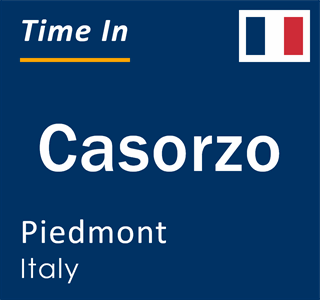 Current local time in Casorzo, Piedmont, Italy