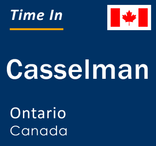 Current local time in Casselman, Ontario, Canada