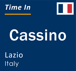 Current local time in Cassino, Lazio, Italy