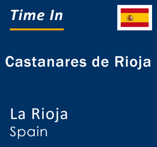 Current local time in Castanares de Rioja, La Rioja, Spain