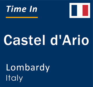 Current local time in Castel d'Ario, Lombardy, Italy