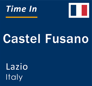 Current local time in Castel Fusano, Lazio, Italy