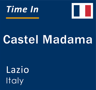 Current local time in Castel Madama, Lazio, Italy