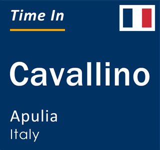 Current local time in Cavallino, Apulia, Italy