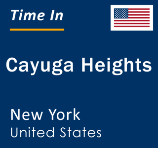 Current local time in Cayuga Heights, New York, United States