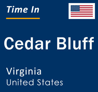 Current local time in Cedar Bluff, Virginia, United States