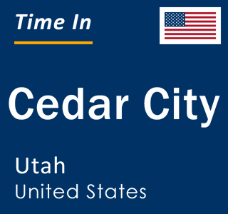 Current local time in Cedar City, Utah, United States