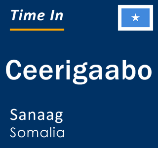 Current time in Ceerigaabo, Sanaag, Somalia