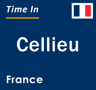 Current local time in Cellieu, France