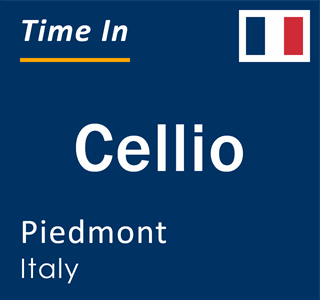 Current local time in Cellio, Piedmont, Italy