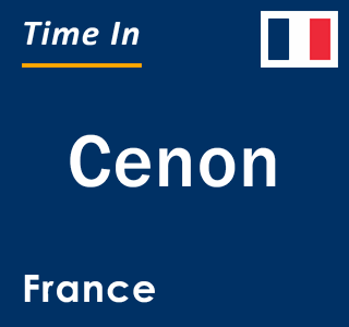 Current local time in Cenon, France