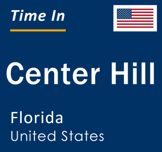 Current local time in Center Hill, Florida, United States