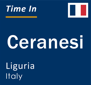Current local time in Ceranesi, Liguria, Italy
