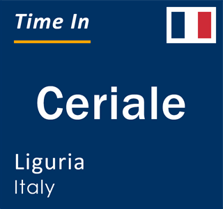 Current local time in Ceriale, Liguria, Italy