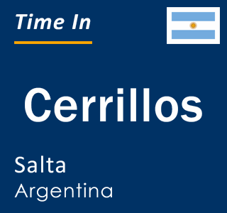 Current time in Cerrillos, Salta, Argentina