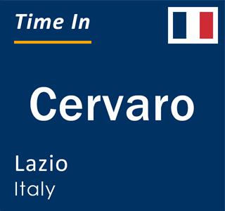 Current local time in Cervaro, Lazio, Italy