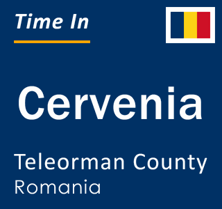 Current local time in Cervenia, Teleorman County, Romania