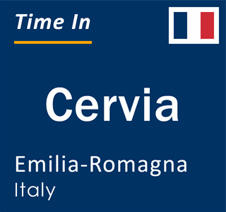 Current local time in Cervia, Emilia-Romagna, Italy