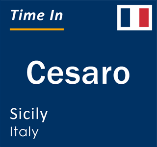 Current local time in Cesaro, Sicily, Italy