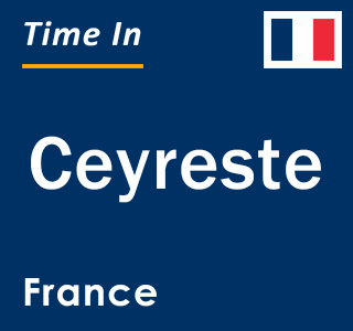 Current local time in Ceyreste, France