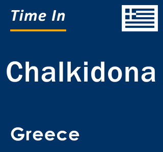 Current local time in Chalkidona, Greece