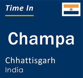 Current time in Champa, Chhattisgarh, India