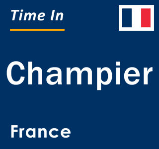 Current local time in Champier, France