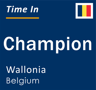 Current local time in Champion, Wallonia, Belgium