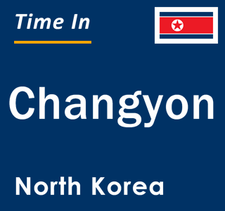 Current local time in Changyon, North Korea