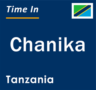 Current time in Chanika, Tanzania