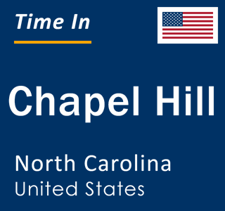 Current time in Chapel Hill, North Carolina, United States