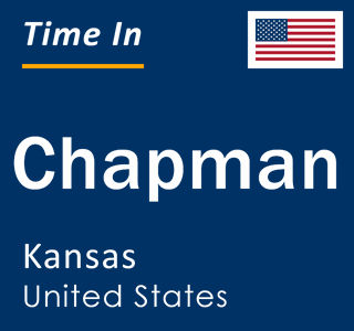 Current local time in Chapman, Kansas, United States