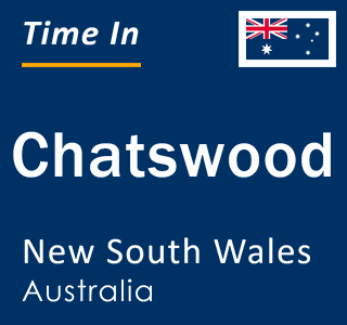 Current local time in Chatswood, New South Wales, Australia