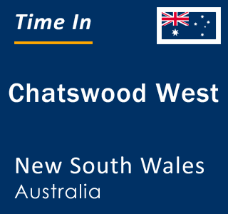 Current local time in Chatswood West, New South Wales, Australia