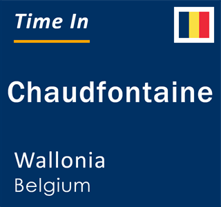 Current local time in Chaudfontaine, Wallonia, Belgium