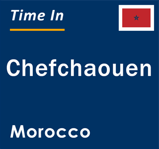 Current local time in Chefchaouen, Morocco