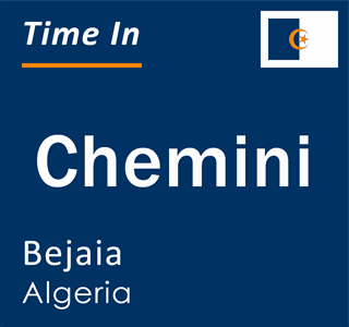 Current local time in Chemini, Bejaia, Algeria