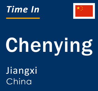 Current time in Chenying, Jiangxi, China
