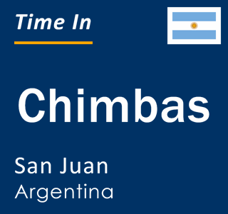 Current local time in Chimbas, San Juan, Argentina