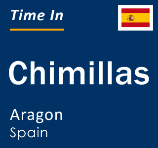 Current local time in Chimillas, Aragon, Spain