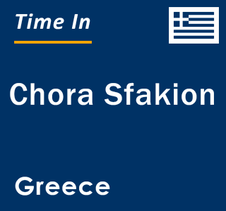 Current local time in Chora Sfakion, Greece