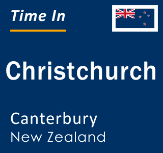 Current time in Christchurch, Canterbury, New Zealand